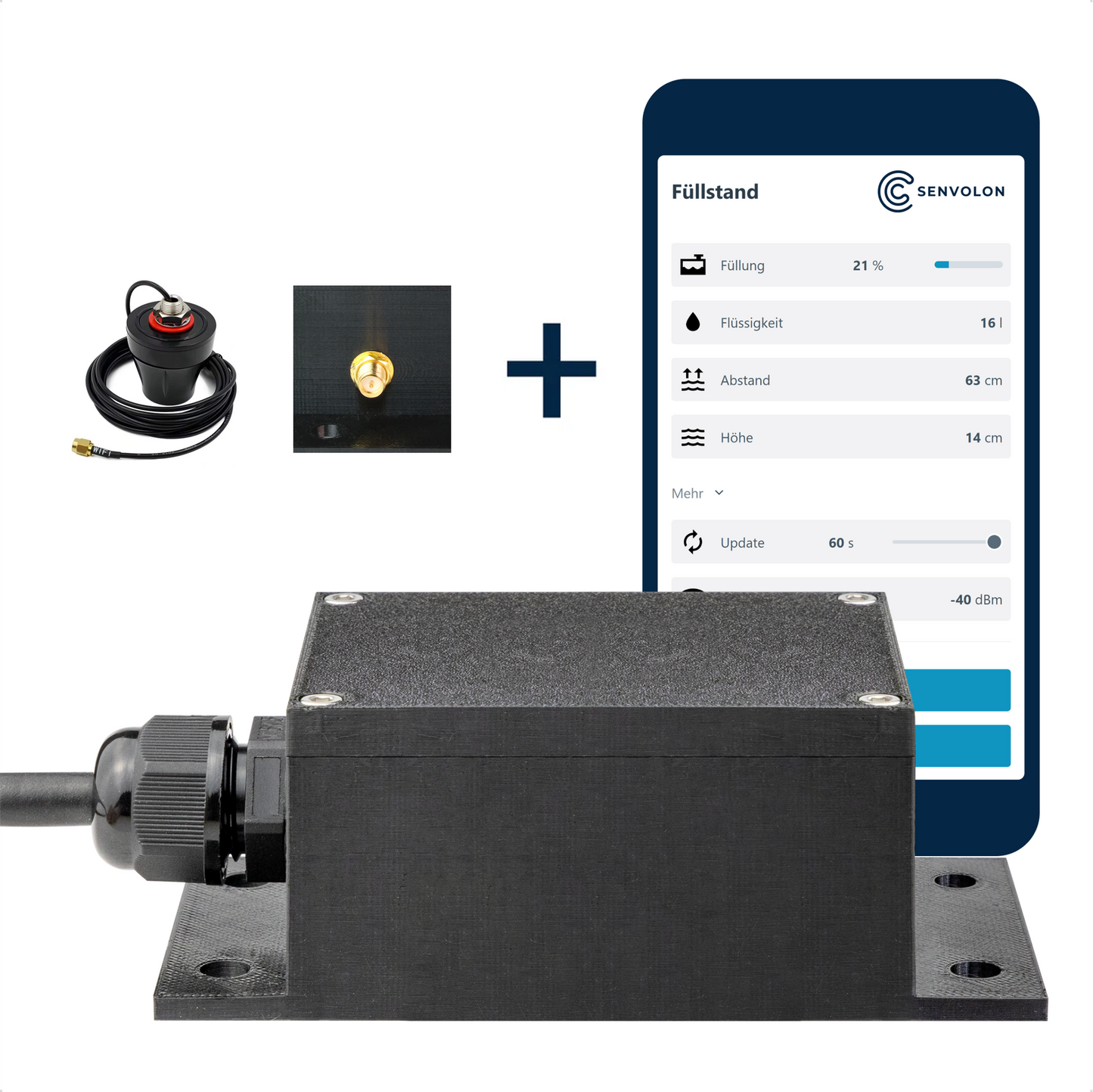 Senvolon Füllstandmesser RD mit ext. Antennenanschluss