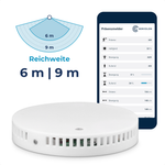 Senvolon Präsenzmelder KL: Raumklima, 6 oder 9 m Reichweite, WLAN