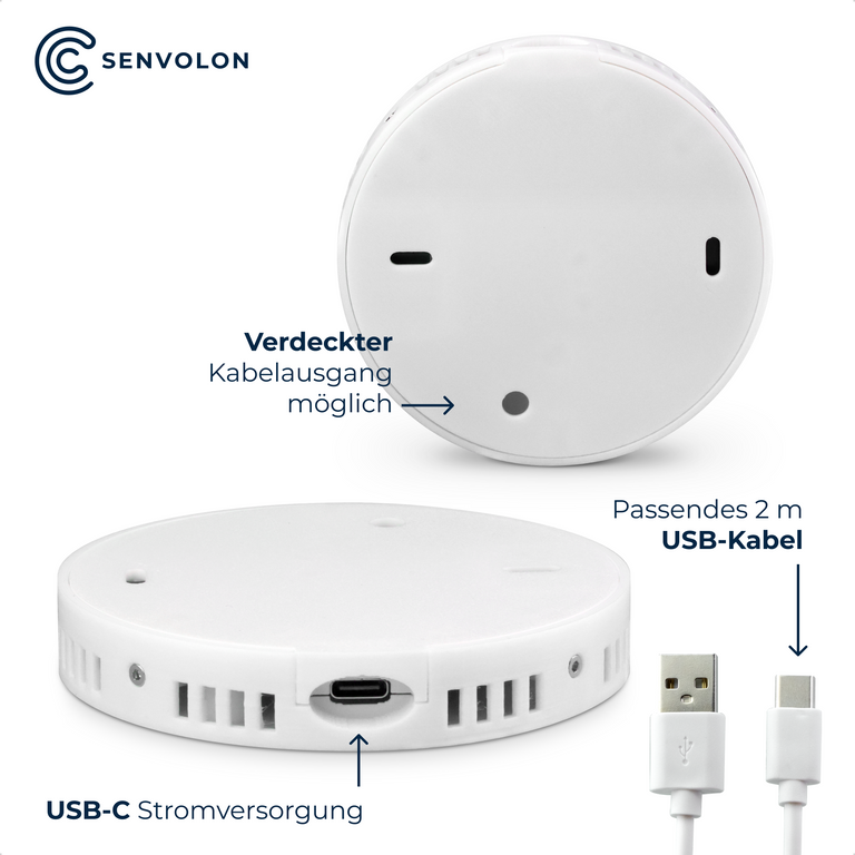 Senvolon Presence Sensor KL MZ 60 GHz WLAN – Multi-Zone Detection, Climate & Siren for Smart Home (HA, MQTT)