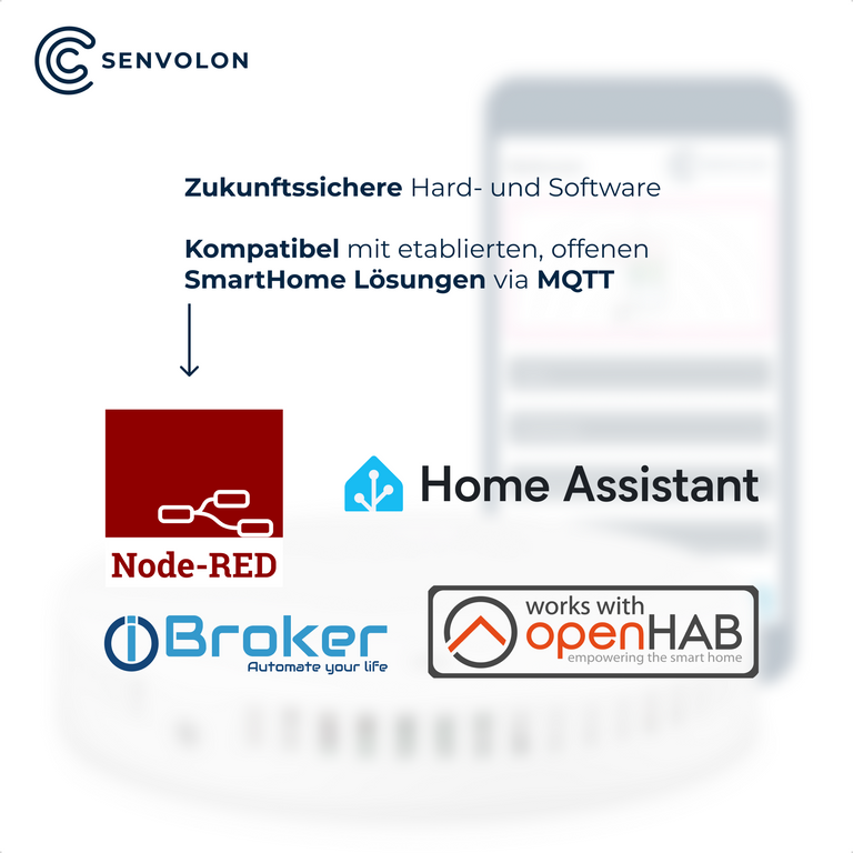 Senvolon Präsenzmelder KL WLAN – Smart Home Bewegungsmelder mit Anwesenheitserkennung und Klimasensorik für Home Assistant, OpenHAB, ioBroker oder Node-RED (MQTT)