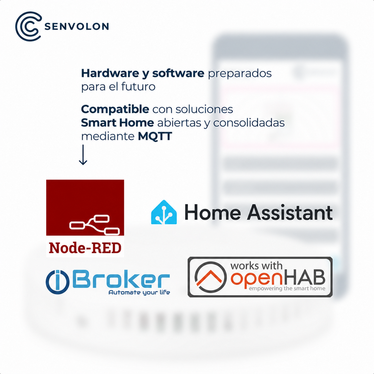 Detector de presencia Senvolon KL WiFi: detector de movimiento con detección de presencia y sensores climáticos para domótica con Home Assistant, OpenHAB, ioBroker o Node-RED (MQTT)