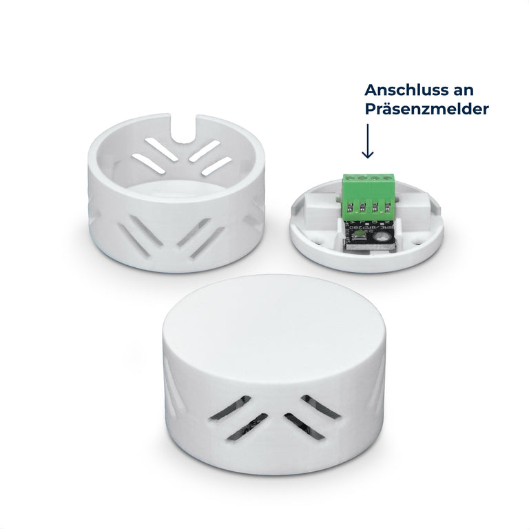Senvolon Klima Multisensor – Zubehör für Senvolon Radar Präsenz- und Bewegungsmelder zur Erfassung von Temperatur, Luftfeuchtigkeit & Luftdruck
