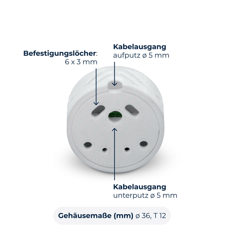 Senvolon Klima Multisensor – Zubehör für Senvolon Radar Präsenz- und Bewegungsmelder zur Erfassung von Temperatur, Luftfeuchtigkeit & Luftdruck