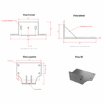 Soporte de montaje Senvolon optimizado para el sensor de nivel