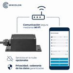 Comunicación WiFi segura entre la aplicación y el sensor de nivel por radar Senvolon, sin servicios en la nube, privacidad y autonomía de datos garantizadas