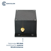Senvolon Füllstandmesser RD Bundle – 80 GHz RADAR-Sensor mit externem Antennenanschluss inkl. externer 2,4 GHz Antenne