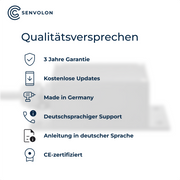 Senvolon Füllstandmesser RD Bundle – 80 GHz RADAR-Sensor mit externem Antennenanschluss inkl. externer 2,4 GHz Antenne