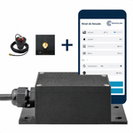 Sensor de nivel por radar Senvolon RD con antena WiFi externa conectada