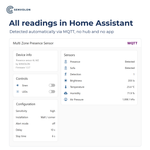 Alle Messwerte des KL MZ in Home Assistant, per MQTT automatisch erkannt