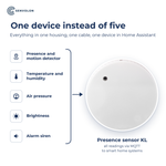Senvolon Presence Sensor KL: Room Climate, 6 or 9 m Range, Wi-Fi
