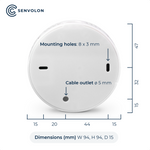 Senvolon Presence Sensor KL LD: Wi-Fi Radar Presence and Motion Sensor with 9m Range, Climate Sensor Technology, and MQTT Integration