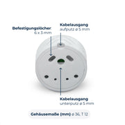 Senvolon Klima Multisensor – Zubehör für Senvolon Radar Präsenz- und Bewegungsmelder zur Erfassung von Temperatur, Luftfeuchtigkeit & Luftdruck