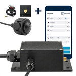 RD ER als Set mit RP-SMA-Anschluss und externer 2,4-GHz-WLAN-Antenne, dazu Sensorkopf und App