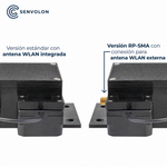 Comparación entre la variante con antena WiFi interna y la variante con conector de antena externa