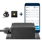 Senvolon Radar-Füllstandssensor RD als Set mit RP-SMA-Anschluss und externer WLAN-Antenne für Schächte mit schwachem Empfang